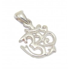 Pendant 925 sterling silver traditional om unisex C 283